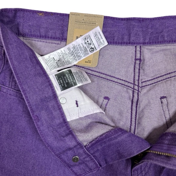 Levi's Purple Middy Straight Jeans Women's Size 30x30 Denim Pants - Picture 5 of 7